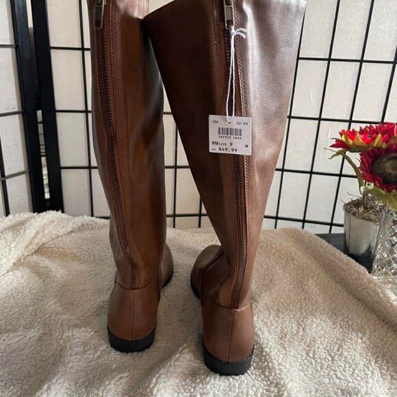 NWT American Eagle Tan Knee High Boots size 9W - Picture 3 of 6